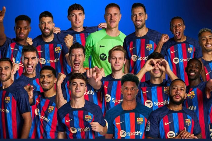 Barcelona football team.